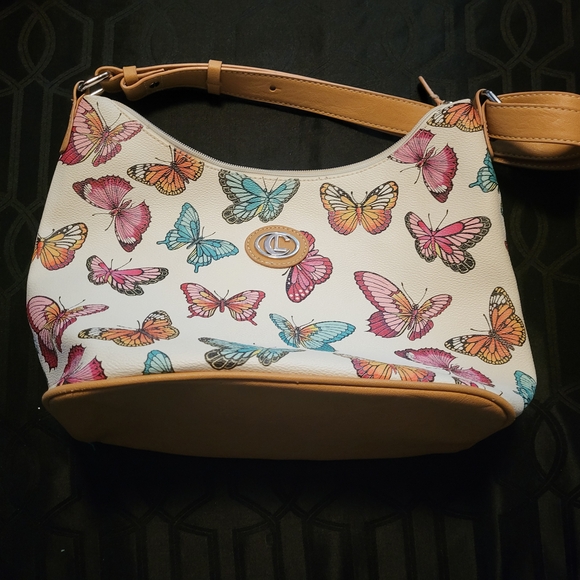 CL By Laundry Butterfly Print Women's Bag Spring Butterflies Purse Shoulder Bag - Picture 2 of 15